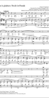 In thee is gladness [In dir ist Freude]