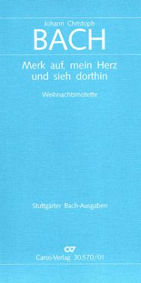 Johann Christoph Bach: Merk auf, mein Herz (Partituur)