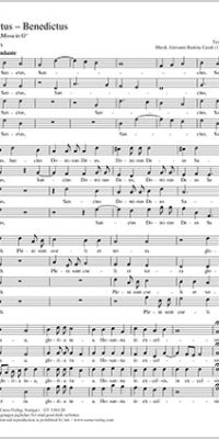 Giovanni Battista Casali: Sanctus - Benedictus