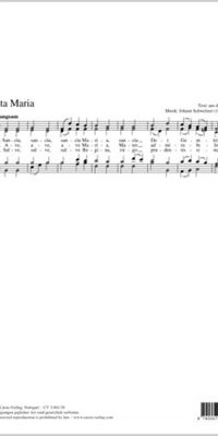 Johann Schweitzer: Sancta Maria (SATB)