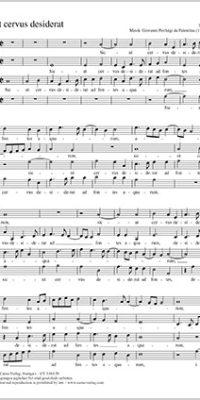 Giovanni Pierluigi da Palestrina: Sicut cervus desiderat