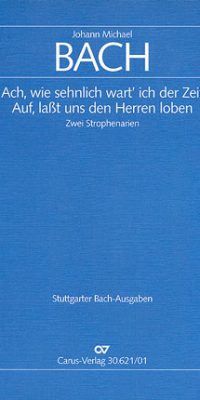 Johann Michael Bach: Zwei Strophenarien (Partituur)