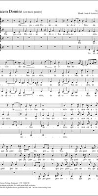 Juan de Arratia: Da pacem Domine (SSAA)