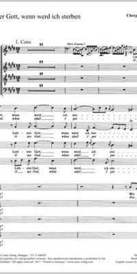 Bach: Kantate BWV 8 Liebster Gott, wenn werd ich sterben (Koor)