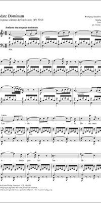 Mozart: Laudate Dominum KV 339
