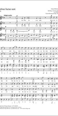 Johann Michal Haydn: Tenebrae factae sunt
