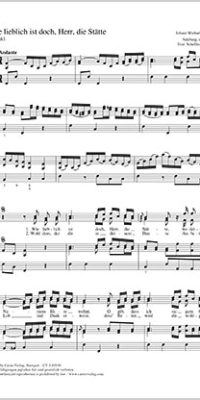 Johann Michael Haydn: Wie lieblich ist doch, Herr, die Stätte