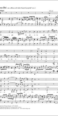 Haydn: Agnus Dei MH 837 (Partituur)