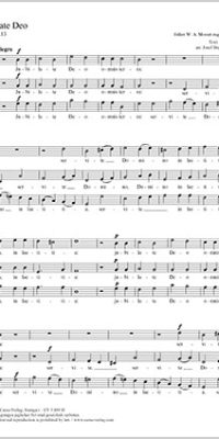 Jubilate Deo (Partituur)