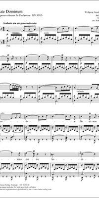 Mozart: Laudate Dominum KV 339,5 (Partituur)