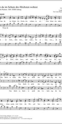 Haydn: Wenn du im Schutz des Höchsten wohnst Hob. XXIII (Partituur)