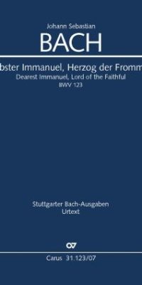 Bach: Kantate BWV 123 Liebster Immanuel, Herzog der Frommen (Studiepartituur)