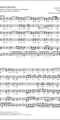 Haydn: Confitemini Domino MH 213,4 (Partituur)