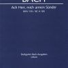 Bach: Kantate BWV 135 Ach Herr, mich armen Sünder (Vocal Score)