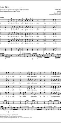 Haydn: Exsultate Deo MH 213,1 (Partituur)