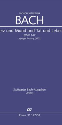 Bach: Kantate BWV 147 Herz und Mund und Tat und Leben (Vocalscore)
