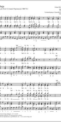 Haydn: Halleluja MH 79,1 (Partituur)