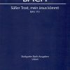 Bach: BWV 151 Süsser Trost, mein Jesus kömmt (Vocal Score)