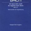 Bach: Ich lasse Dich Nicht, Du Segnest Mich Denn (Vocal Score)