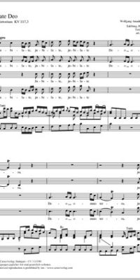 Mozart: Jubilate Deo KV 117,3 (Partituur)