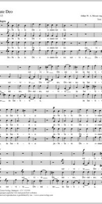 Jubilate Deo (Partituur)