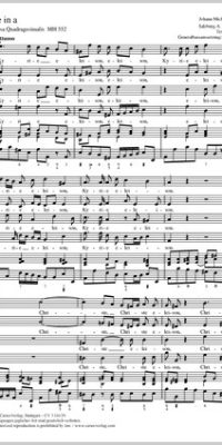 Haydn: Kyrie in a MH 552 (Partituur)