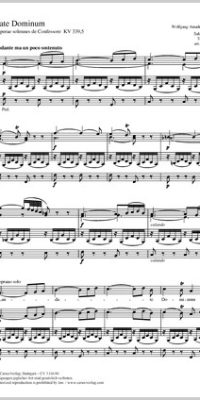 Mozart: Laudate Dominum KV 339,5 (Partituur)