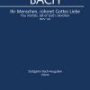 Bach: BWV 167 Ihr Menschen, rühmet Gottes Liebe (Vocalscore)