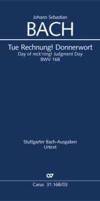Bach: Kantate BWV 168 Day ofuereck'ning! Judgment day (Vocalscore)