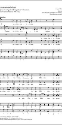 Haydn: O sacrum convivium MH 213,2 (Partituur)