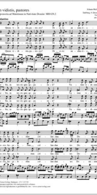 Haydn: Quem vidistis, pastores MH 639,3 (Partituur)