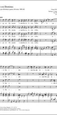 Haydn: Prope est Dominus MH 445 (Partituur)