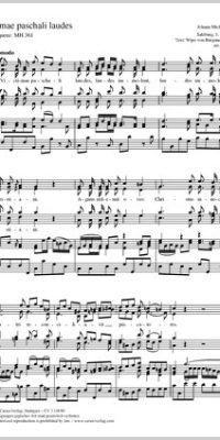 Haydn: Victimae paschali laudes MH 361 (Partituur)