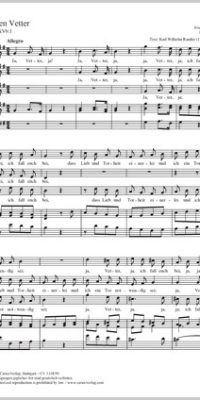 Haydn: An den Vetter Hob. XXVb:1 (Partituur)