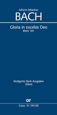 Bach: Kantate BWV 191 Gloria in excelsis Deo (Vocalscore)