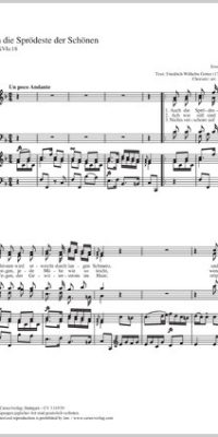 Haydn: Auch die Sprödeste der Schönen Hob. XXVIa:18 (Partituur)