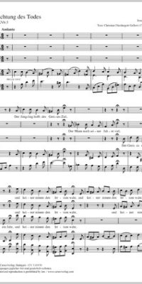 Haydn: Betrachtung des Todes Hob. XXVb:3 (Partituur)