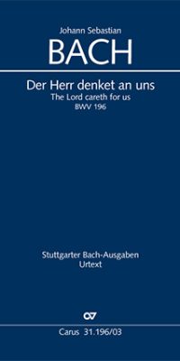 Bach: Kantate BWV 196 Der Herr denket an uns (Vocalscore)