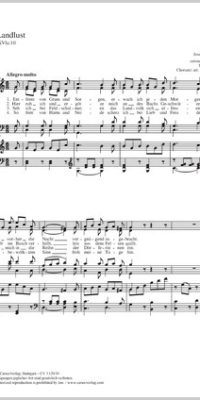 Jospeh Haydn: Die Landlust Hob. XXV 1a: 10 (SATB)