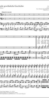 Jospeh Haydn: Eine sehr gewöhnliche Geschichte (SATB)