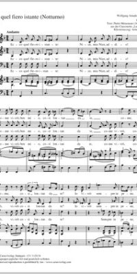 Mozart: Ecco quel fiero istante KV 436 (SATB)