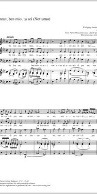 Mozart: Se lontan, ben mio, tu sei KV 438 (SATB)