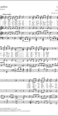 Jospeh Haydn: Die Landlust Hob. XXVla 10 (SSA)