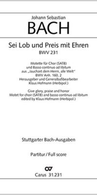 Bach: Sei Lob und Preis mit Ehren (SATB, Bc)