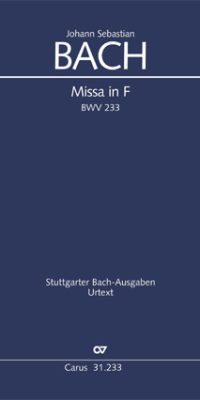 Bach: Missa in F BWV 233 (Partituur)