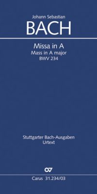 Bach: Missa in A BWV 234 (Vocal Score)