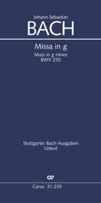 Bach: Missa in G BWV 235 (Partituur)