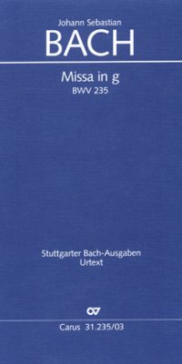 Bach: Missa in G BWV 235 (Vocal Score)