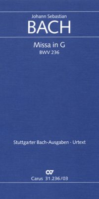 Bach: Missa in G BWV 236 (Vocal Score)