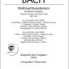 Bach: Weihnachtsoratorium BWV 248 - Kantaten I-VI (Koorpartituur)